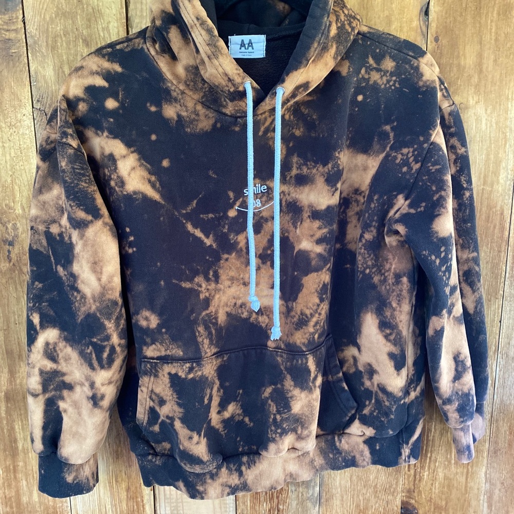 Women’s Awesome Apparel Tie Dye Sweatshirt-M
